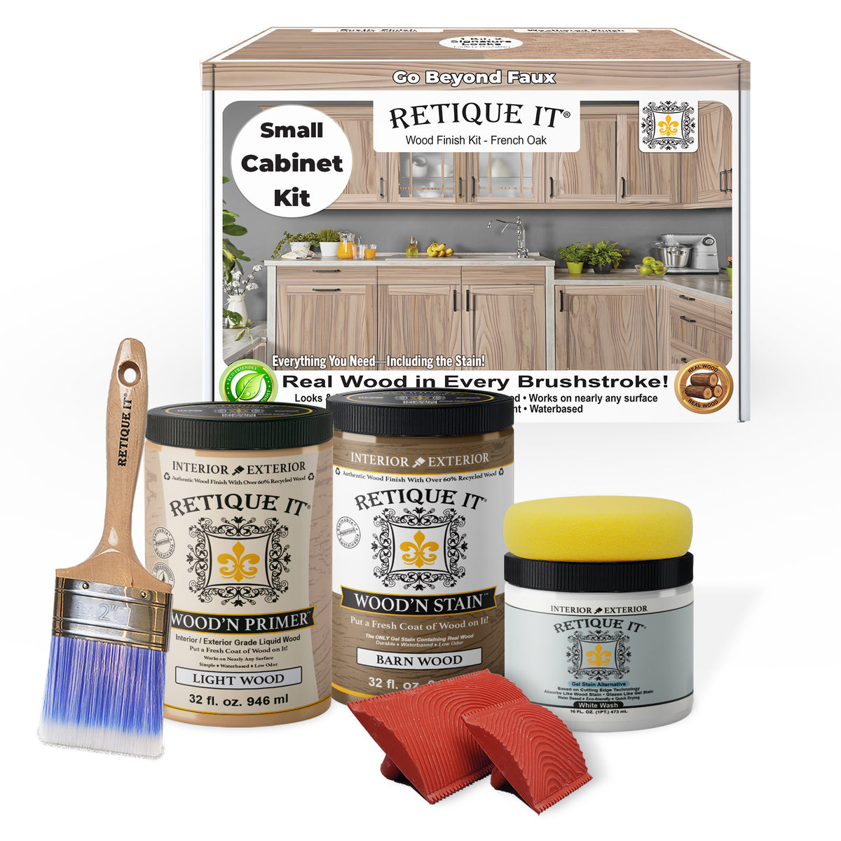 Wood'n Cabinet Kit (12 Door / Grained) - French Oak