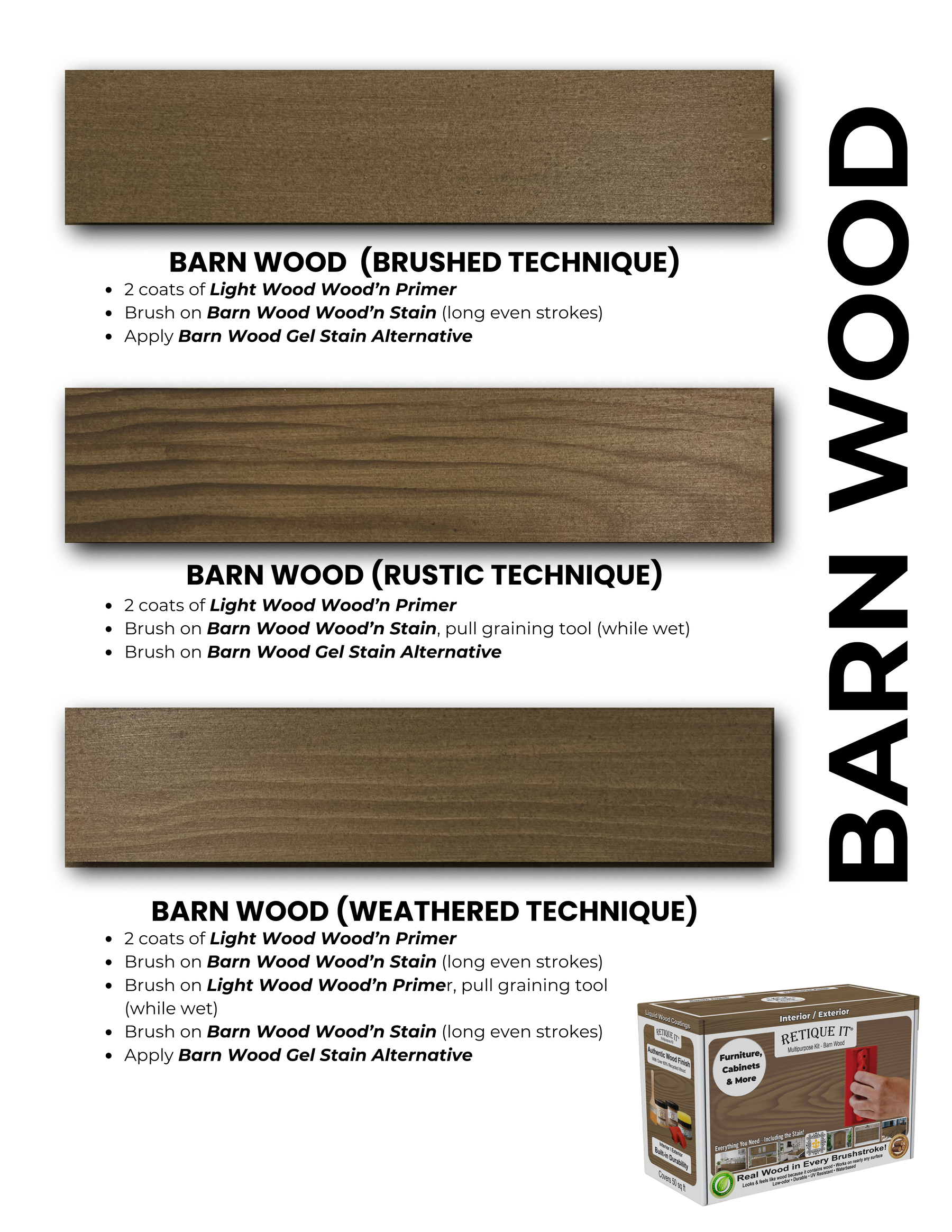 Retique It Wood Finish Kits Fan Deck