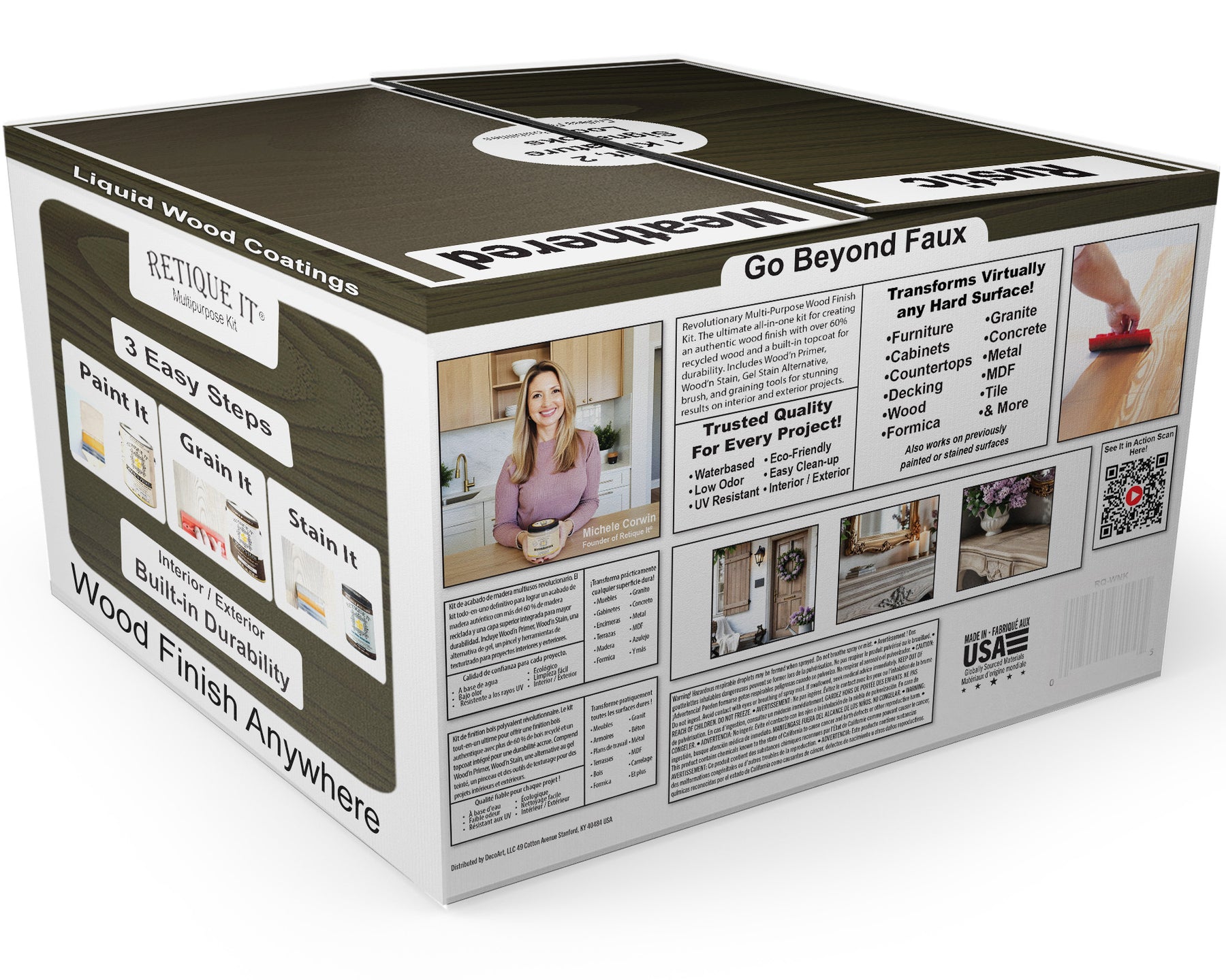 Multi-purpose Wood'n Kit (4x Lg) - Charcoal - Exterior Top Coat