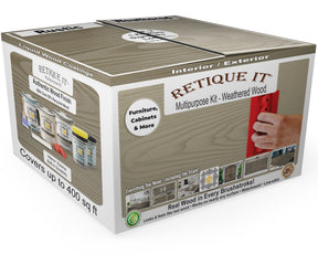 Multi-purpose Wood'n Kit (4x Lg) - Weathered Wood - Interior Top Coat