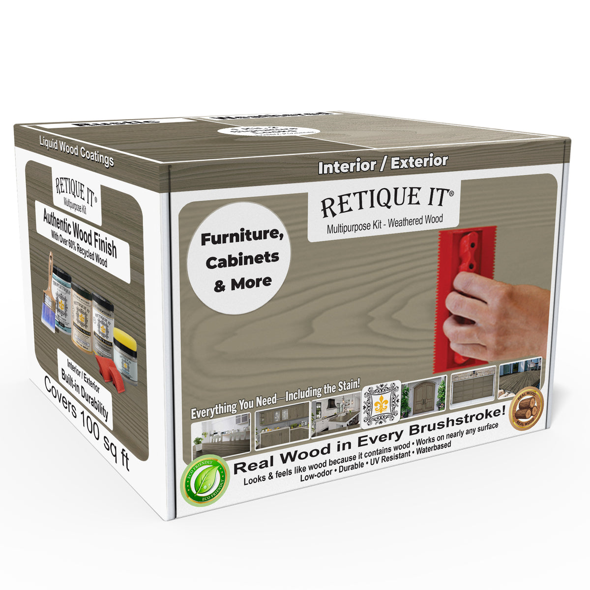 Multi-purpose Wood'n Kit (Large) - Weathered Wood - Interior Top Coat