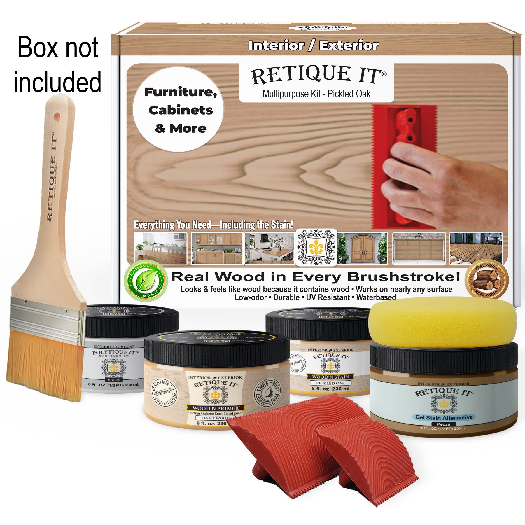 Multi-purpose Wood'n Kit - Pickled Oak - Exterior Top Coat
