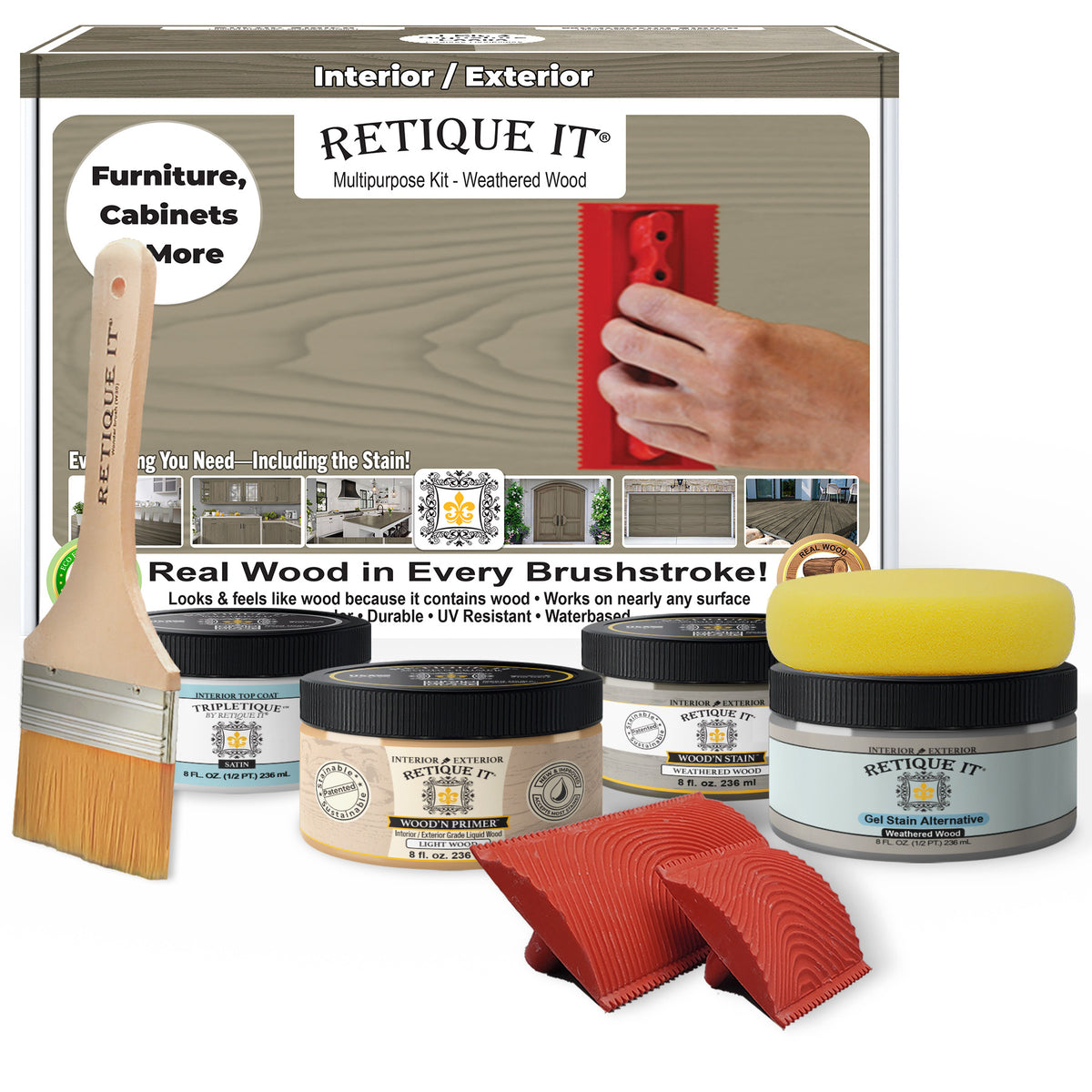 Multi-purpose Wood'n Kit - Weathered Wood - Interior Top Coat