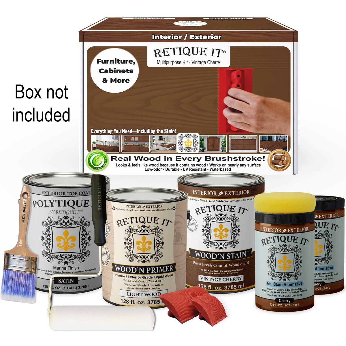 Multi-purpose Wood'n Kit (4x Lg) - Vintage Cherry - Exterior Top Coat