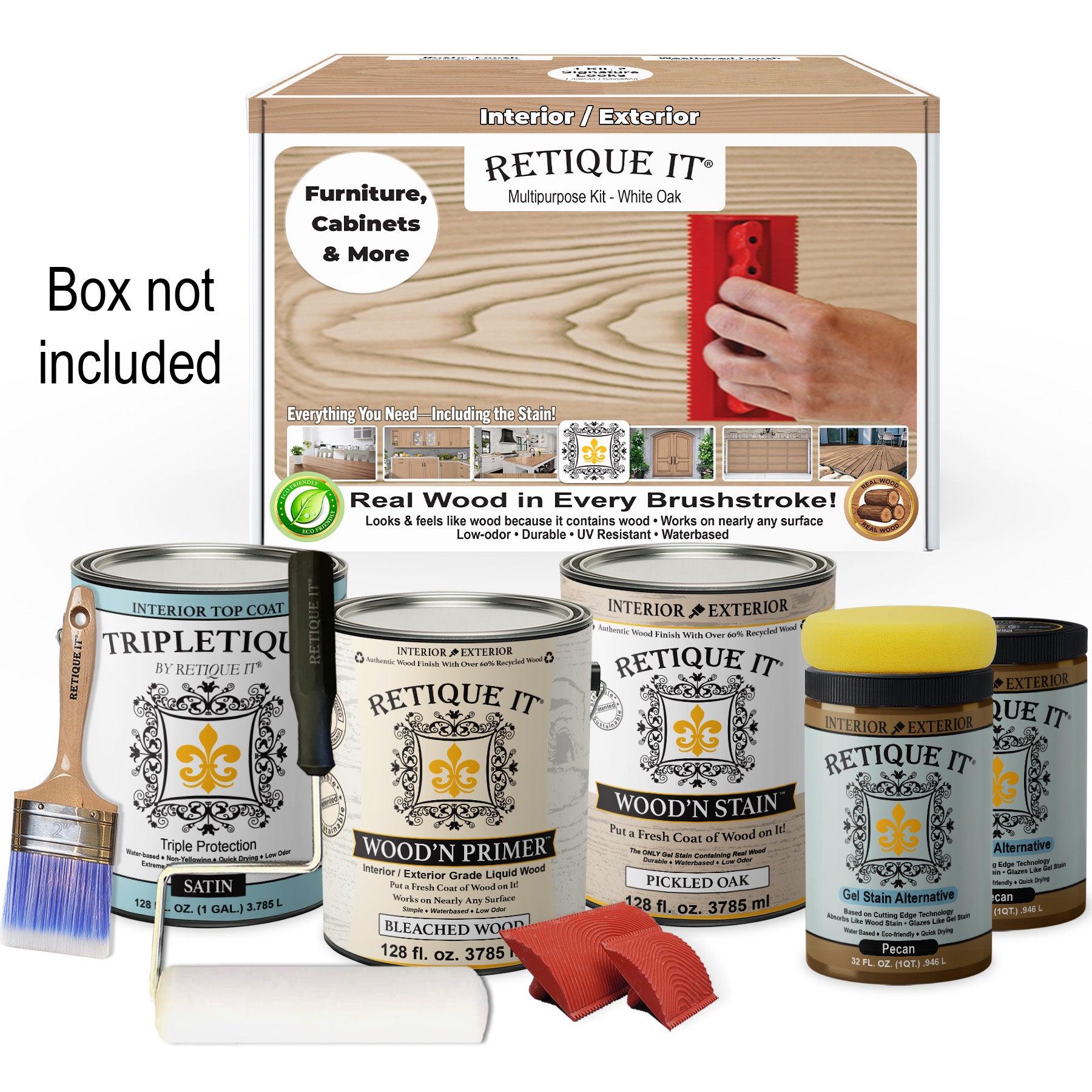 Multi-purpose Wood'n Kit (4x Lg) - White Oak - Interior Top Coat