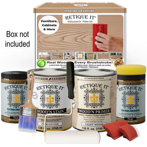 Multi-purpose Wood'n Kit (4x Lg) - Pickled Oak