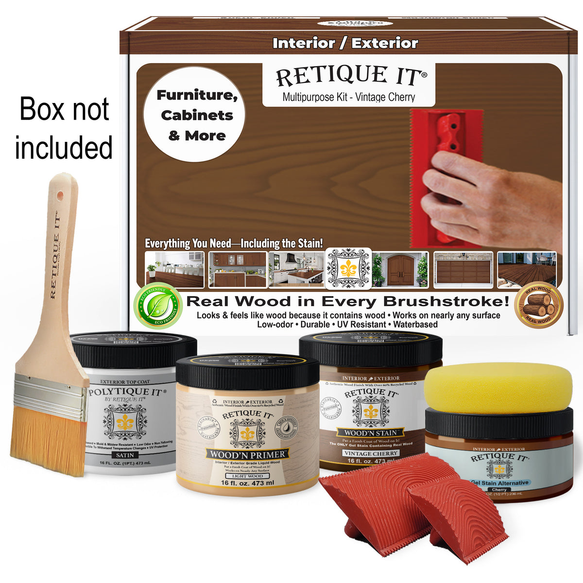 Multi-purpose Wood'n Kit (Med) - Vintage Cherry - Exterior Top Coat