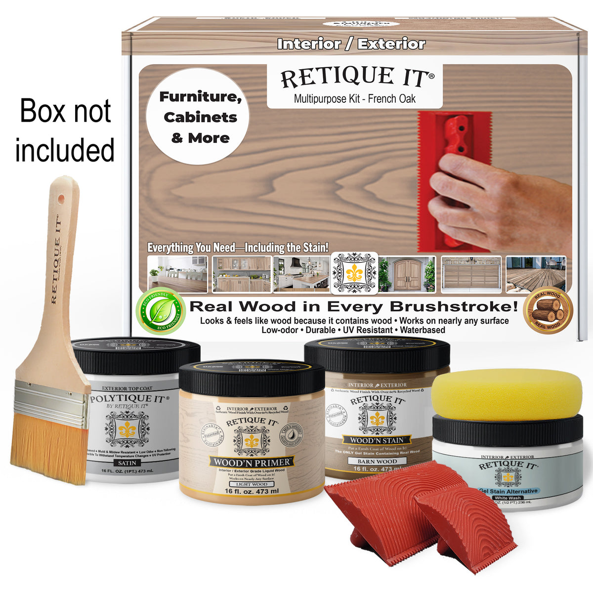 Multi-purpose Wood'n Kit (Med) - French Oak - Exterior Top Coat