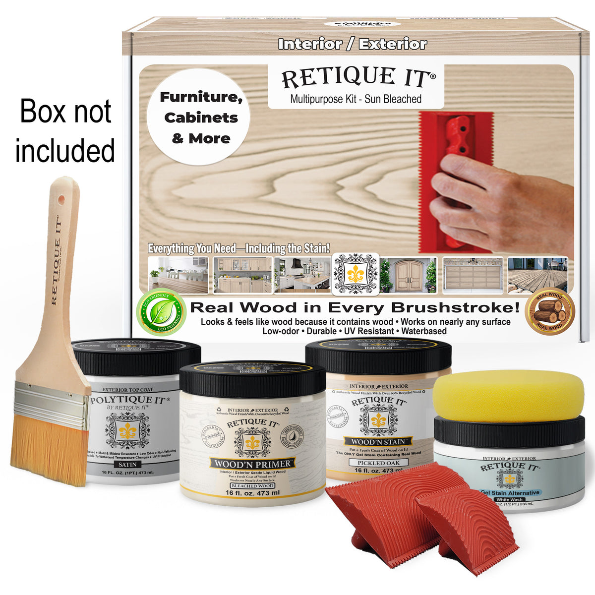Multi-purpose Wood'n Kit (Med) - Sun Bleached - Exterior Top Coat
