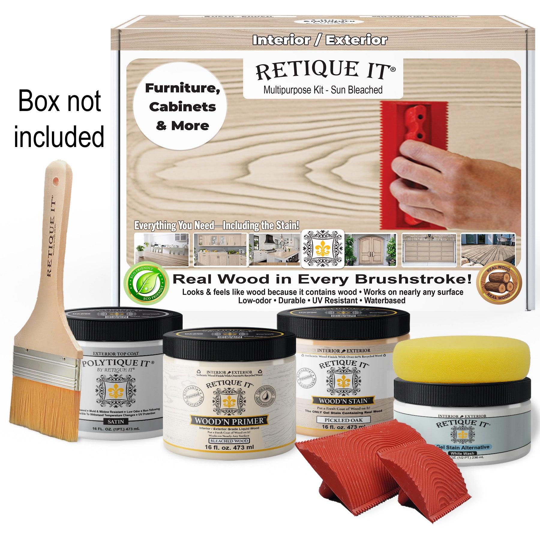 Multi-purpose Wood'n Kit (Med) - Sun Bleached - Exterior Top Coat