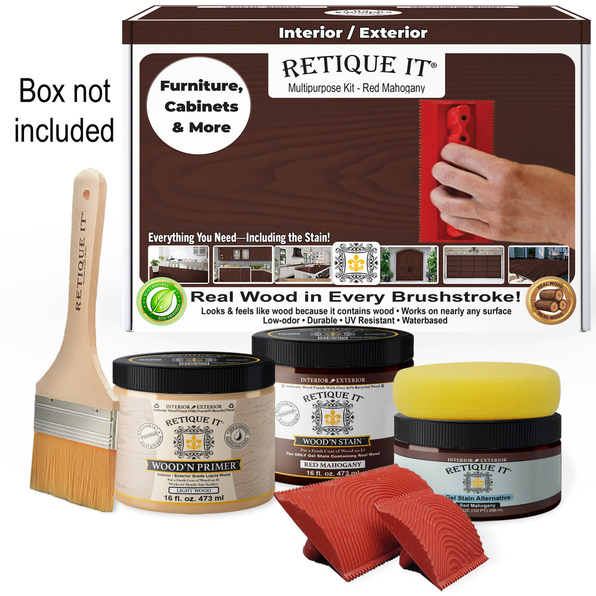 Multi-purpose Wood'n Kit (Med) - Red Mahogany