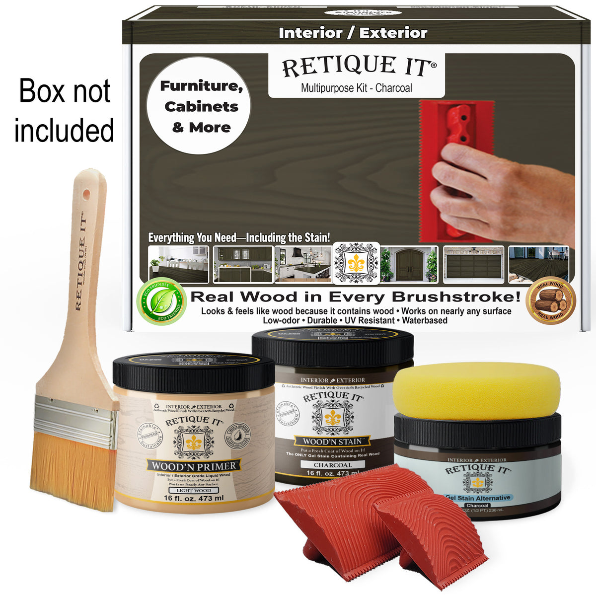 Multi-purpose Wood'n Kit (Med) - Charcoal