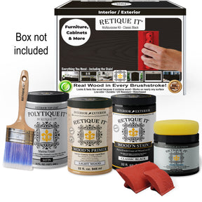 Multi-purpose Wood'n Kit (Large) - Classic Black - Exterior Top Coat