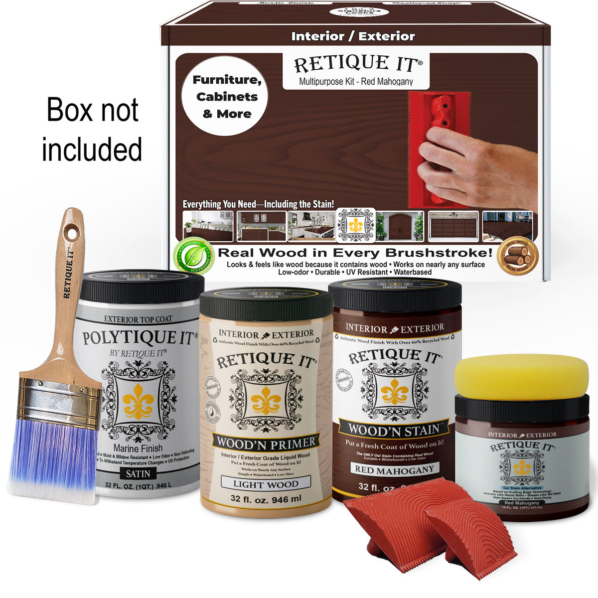 Multi-purpose Wood'n Kit (Large) - Red Mahogany - Exterior Top Coat