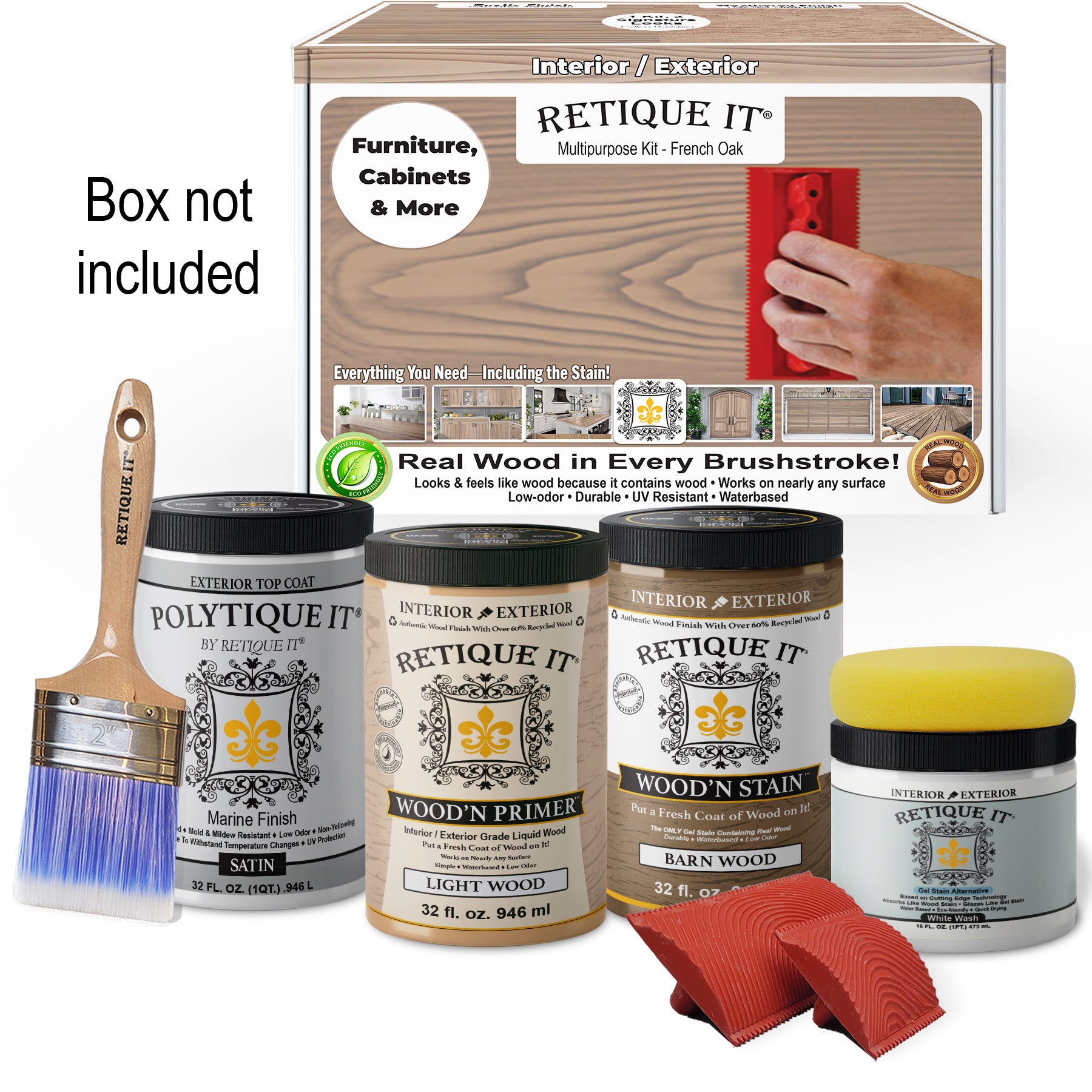 Multi-purpose Wood'n Kit (Large) - French Oak - Exterior Top Coat