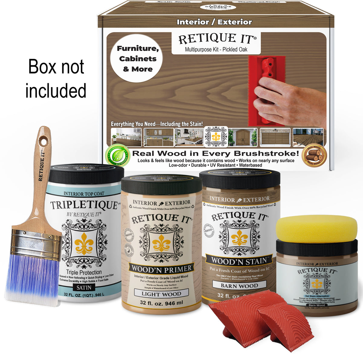Multi-purpose Wood'n Kit (Large) - Barn Wood - Interior Top Coat