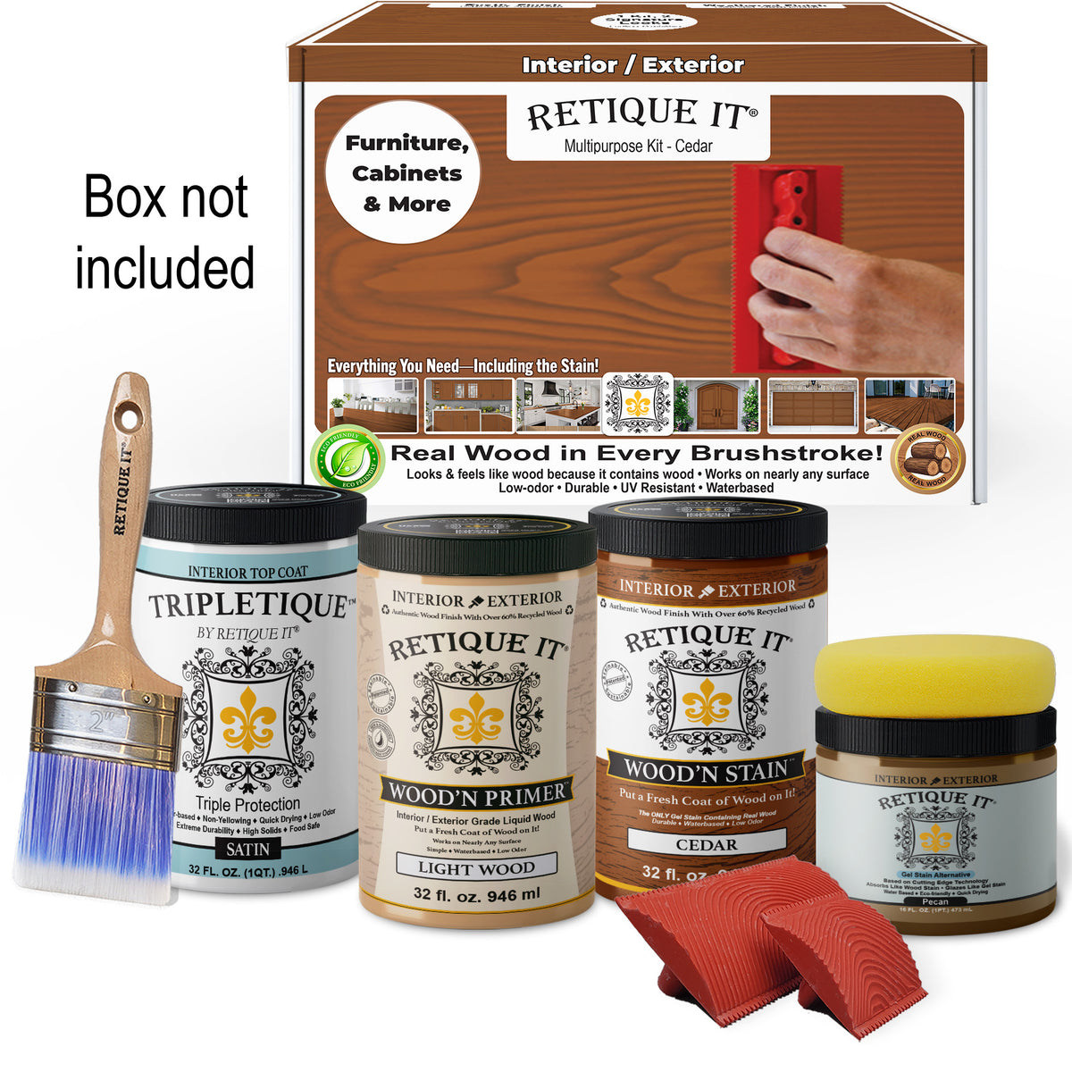 Multi-purpose Wood'n Kit (Large) - Cedar - Interior Top Coat