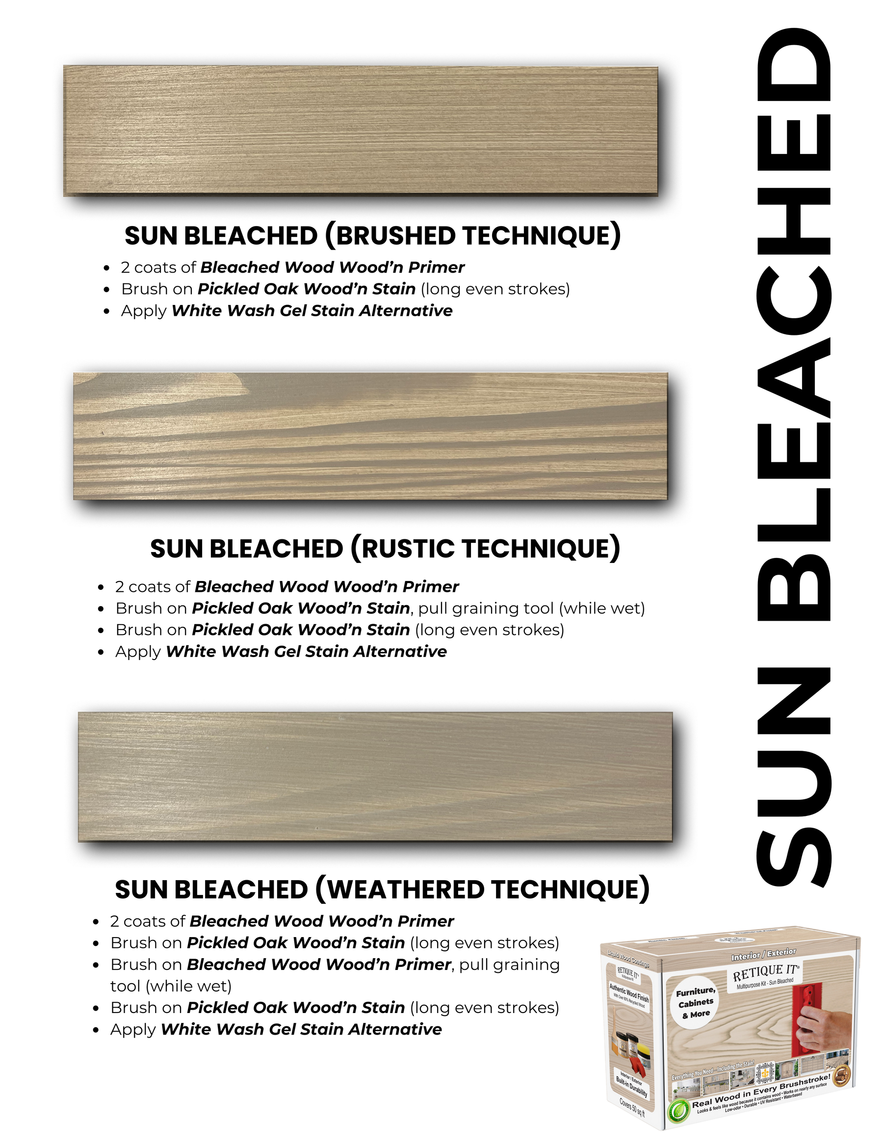 Retique It Wood Finish Kits Fan Deck