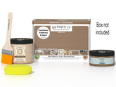 Retique It® Barn Wood Multi-purpose Smooth Finish Kit (Med) with box, designed for wood finishing and furniture projects.