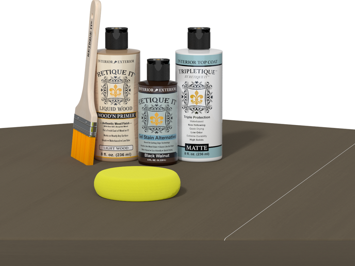 Multi-purpose Smooth Finish Kit - Black Walnut - Interior Top Coat