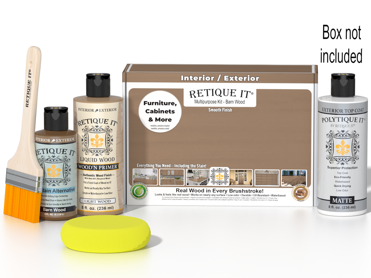Multi-purpose Smooth Finish Kit - Barn Wood - Exterior Top Coat