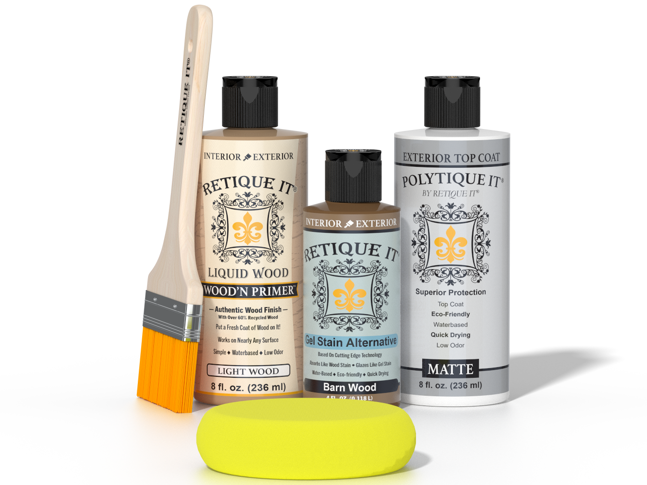 Multi-purpose Smooth Finish Kit - Barn Wood - Exterior Top Coat