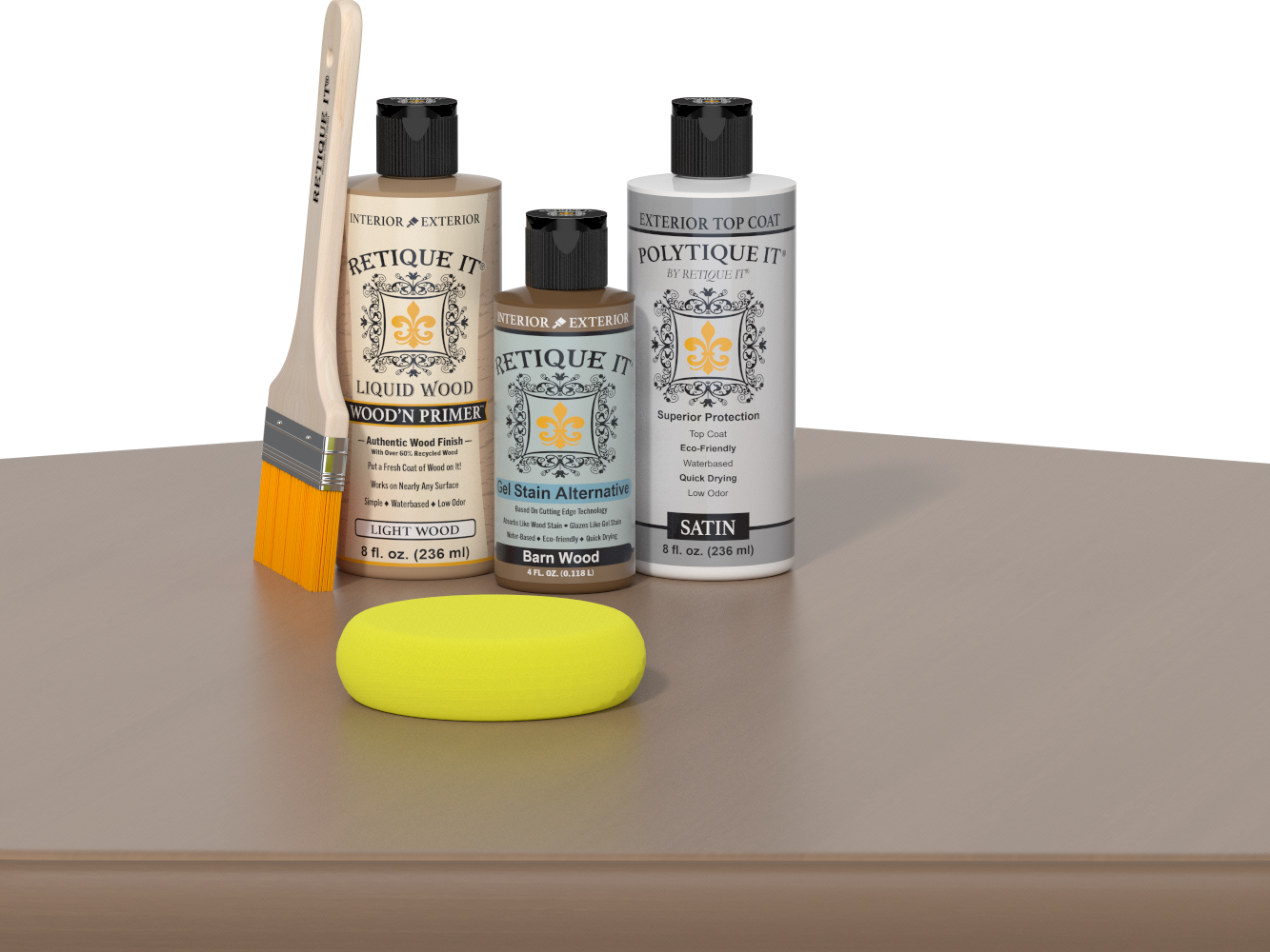 Multi-purpose Smooth Finish Kit - Barn Wood - Exterior Top Coat