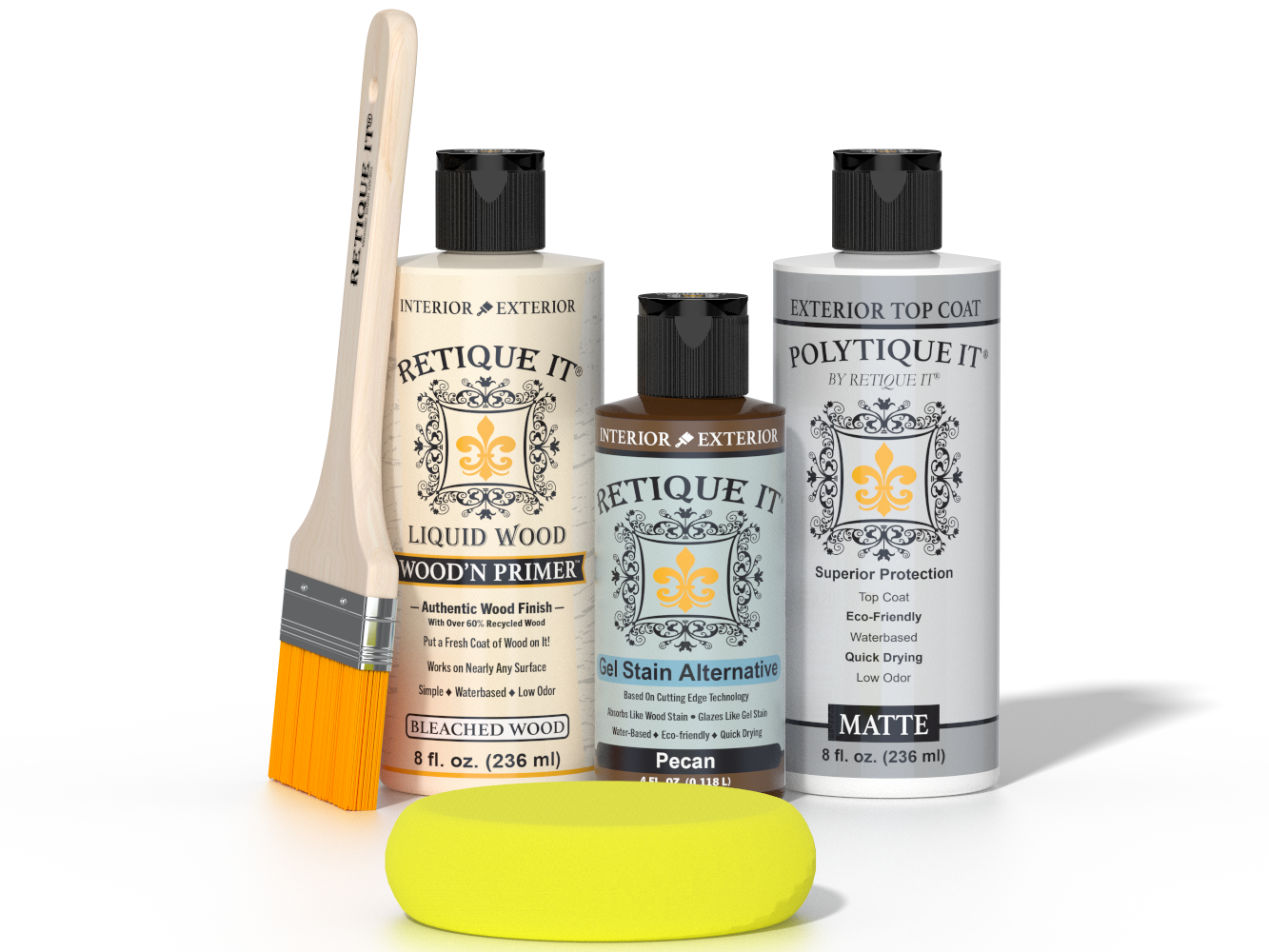 Multi-purpose Smooth Finish Kit - White Oak - Exterior Top Coat