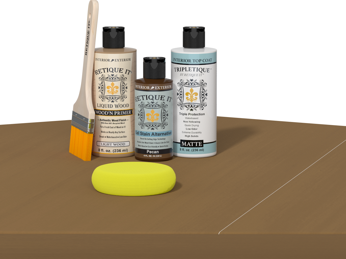 Multi-purpose Smooth Finish Kit - Pecan - Interior Top Coat