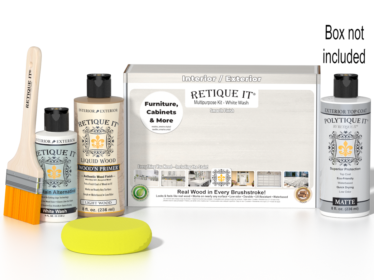 Multi-purpose Smooth Finish Kit - White Wash - Exterior Top Coat