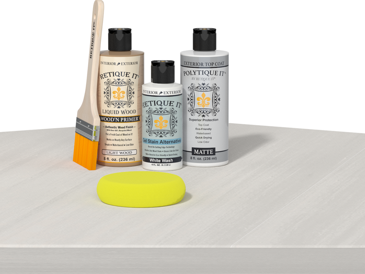 Multi-purpose Smooth Finish Kit - White Wash - Exterior Top Coat