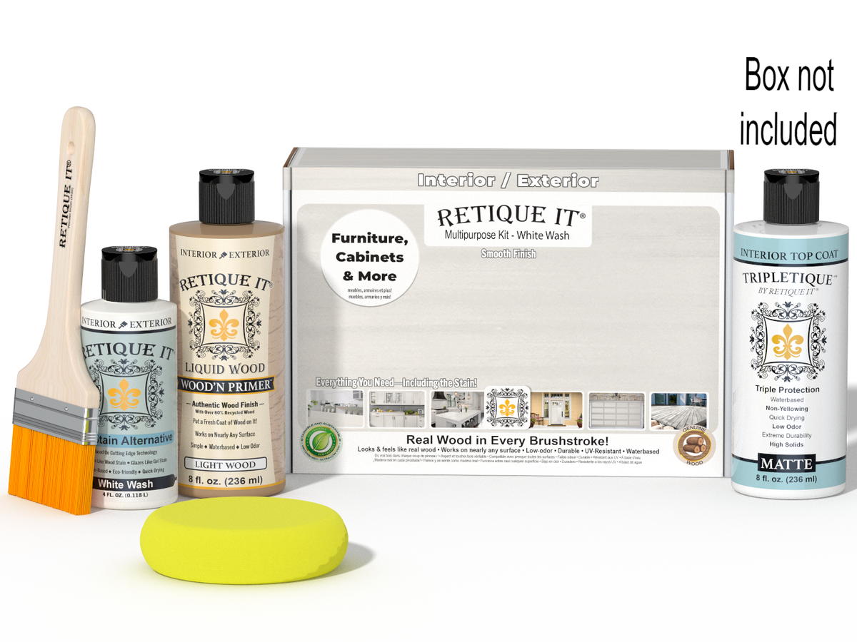 Multi-purpose Smooth Finish Kit - White Wash - Interior Top Coat