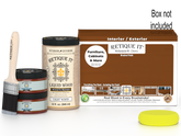 Large Cherry wood finish kit by Retique It® for smooth, multi-purpose wood finishing projects, including stains and sealers.