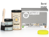 Large Weathered Wood Multi-purpose Smooth Finish Kit by Retique It® Wood'n Finish Kits with box and tools.