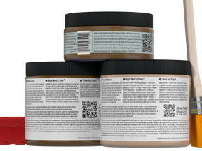 Dark oak Multi-purpose Wood'n Kit by Retique It® showing a complete wood finish kit for furniture restoration.