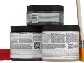 Retique It® Wood'n Finish Kit in Red Mahogany for multi-purpose wood finishing, shown in back view.
