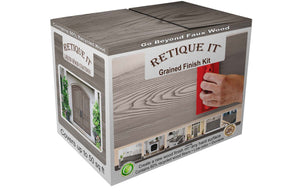 Retique It Multi-purpose Wood'n Kit in Harbor Gray, a wood finish kit with grained detail for furniture refinishing.