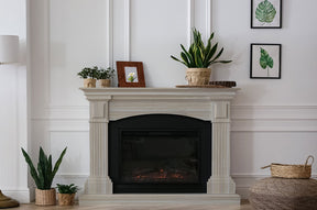 Retique It® Raw Wood Kit (Med) with bleached, grained wood finish perfect for fireplace renovation and wood finishing projects.