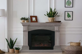 Retique It Wood'n Finish Kit in Harbor Gray with four large exterior top coat containers, suitable for wood surfaces and fireplaces.