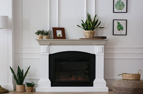 Retique It® Raw Wood Kit Medium in bleached wood finish, showing grained wood texture for fireplace mantel renovation.