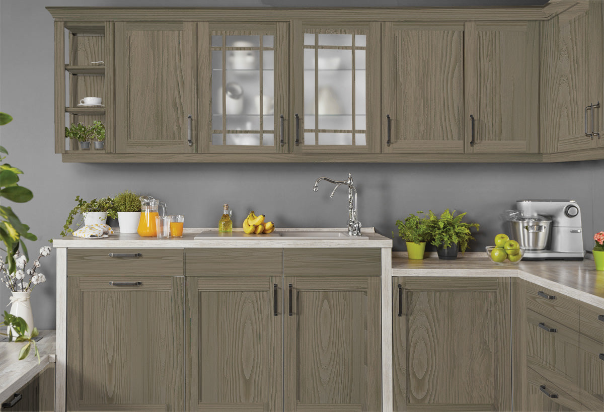 Wood'n Cabinet Kit (48 Door / Grained) - Weathered Wood