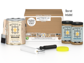 Retique It® Wood'n Finish Kit in Pecan, a multi-purpose smooth finish kit with four large containers for wood projects.