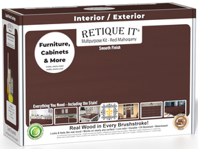 Retique It® Multi-purpose Smooth Finish Kit in Red Mahogany for wood finishing and refinishing projects.