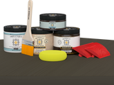 Retique It® Wood'n Kit Medium charcoal interior top coat, matte finish for wood surfaces and furniture.