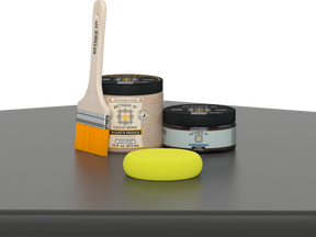 Retique It® Wood'n Finish Kit in Charcoal, multi-purpose smooth finish for wood furniture and surfaces, medium size.