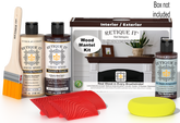 Retique It® Fireplace Mantel Wood'n Finish Kit in Red Mahogany stain, showing the wood stain product for fireplace mantels.