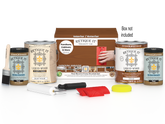 Retique It® Wood'n Finish Kit Cedar, multi-purpose wood finishing set with four large bottles and applicator tools.