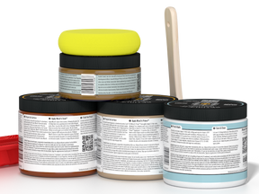 Back view of Retique It Multi-purpose Wood'n Kit Cedar interior top coat showing the kit components and packaging.