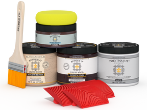 Retique It® Wood'n Kit in Red Mahogany, medium size, with matte exterior top coat for multi-purpose wood finishing.