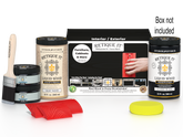 Large black Wood'n Finish Kit by Retique It® with brushes and supplies for wood finishing projects.